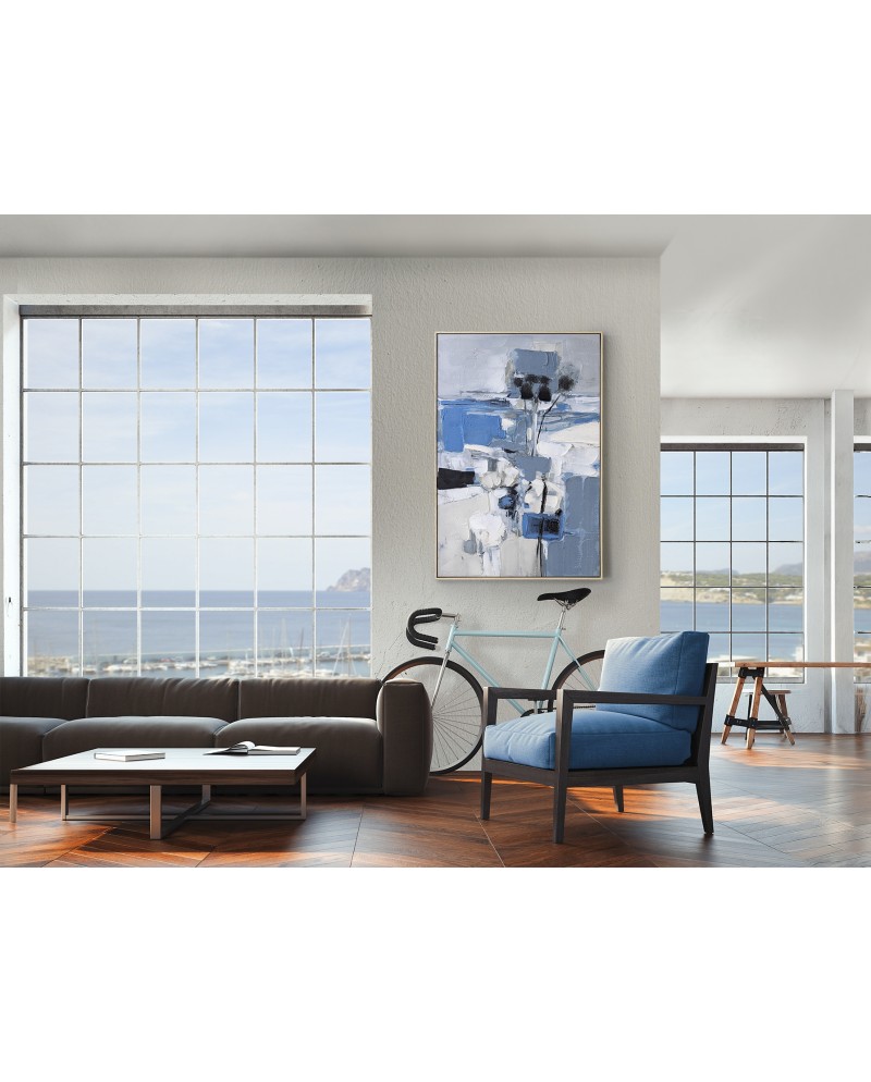 PAISAJE AZUL- ACRILICO 83X123
